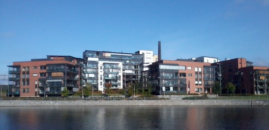 Új lakónegyed a Tammerkoski partján